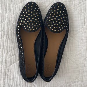 Tory Burch Calf’s Hair Star Flats (worn once!)